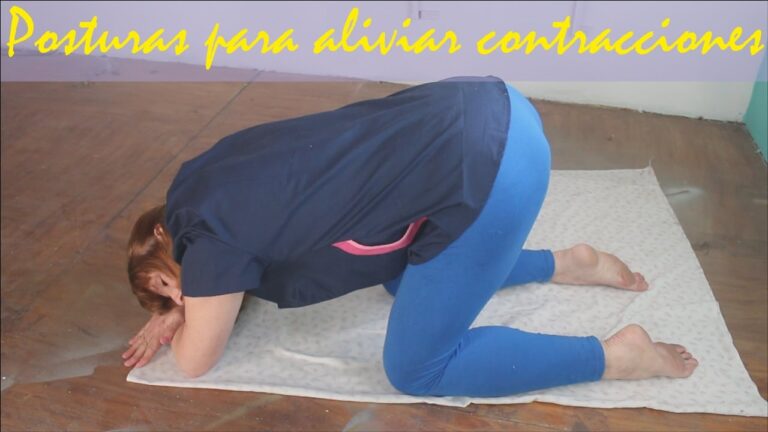 Posiciones y movimientos efectivos para aliviar el dolor de las contracciones